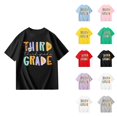 thumbnail image 1 of Third Grade Girls T Shirts Short Sleeve Back to School Prints Shirt Crewneck Kids Clothes 3-14 Years, 1 of 7