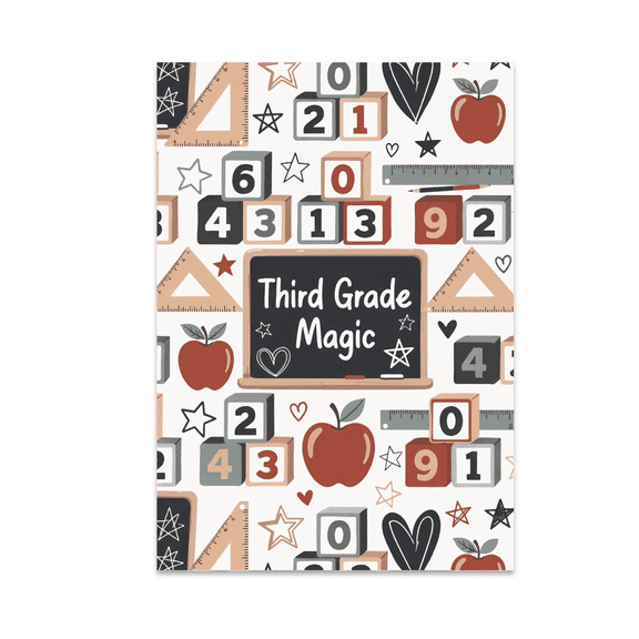 Third Grade Magic Classroom Decor - Educators and Students - 13x19 Poster Print