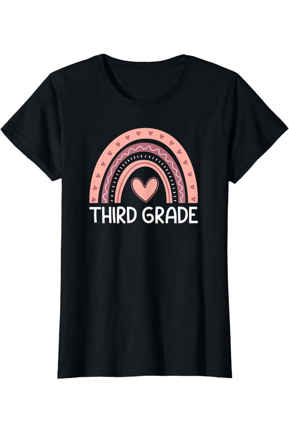 Third Grade Rainbow Team Hello 3rd Grade Rocks Squad Teacher T-Shirt, Unisex T-Shirt
