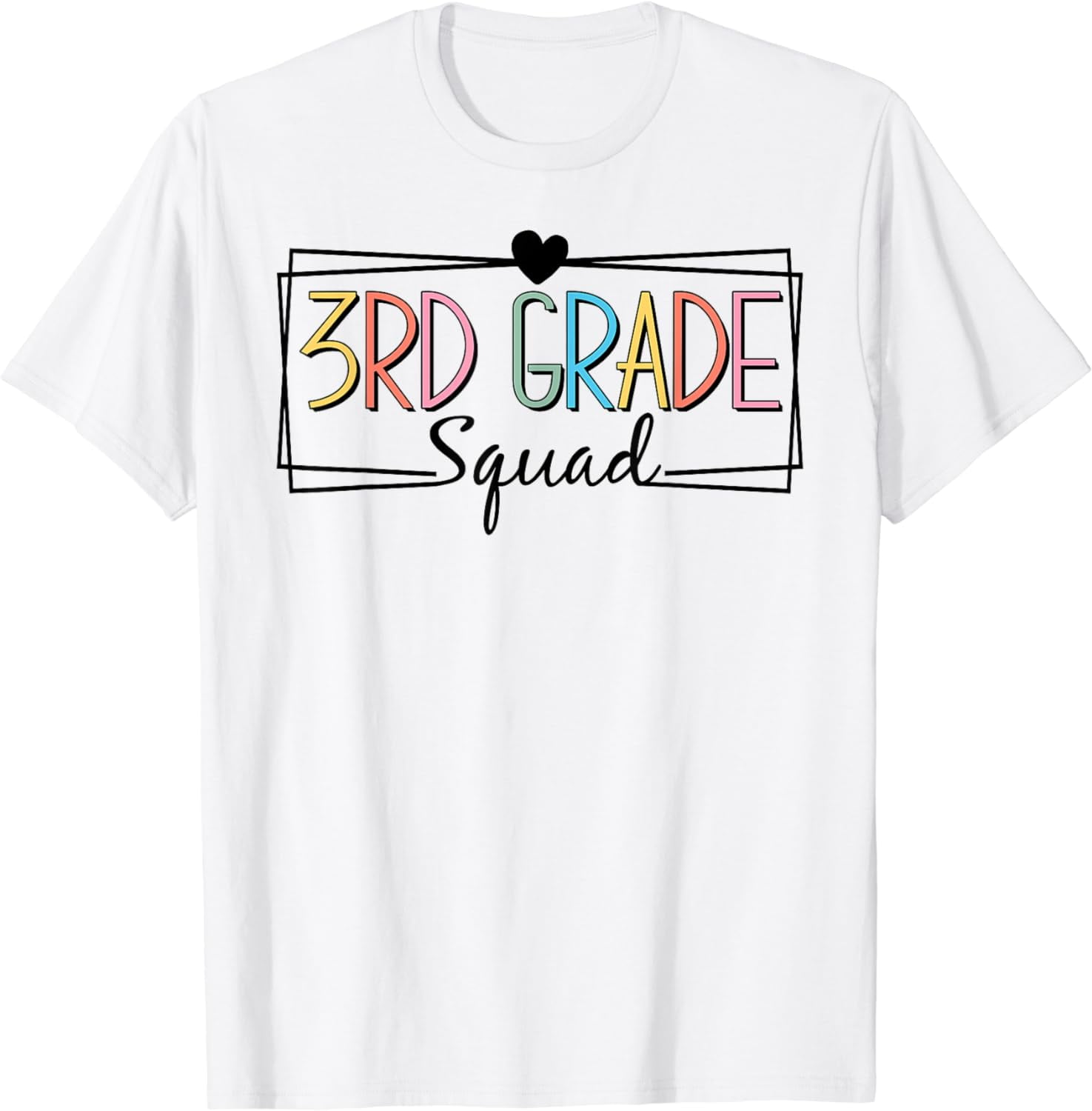 Third Grade Squad Teachers Kids 3rd Grade Back to School T-Shirt ...