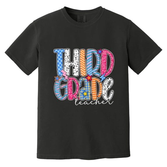 Third Grade Teacher Funny Back To School Student Retro Gift Comfort Color T-Shirt