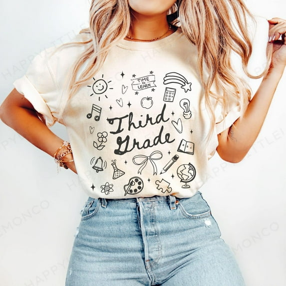 Third Grade Teacher Shirt, Back To School Shirt, New Teacher Gift, Teacher Appreciation, Meet The Teacher, Teacher Gifts
