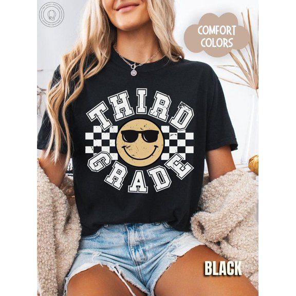 Third Grade Teacher Shirt Retro Teacher Shirt 3Rd Grade Teacher Team Shirt Elementary Teacher Tee Retro School Teacher Gift