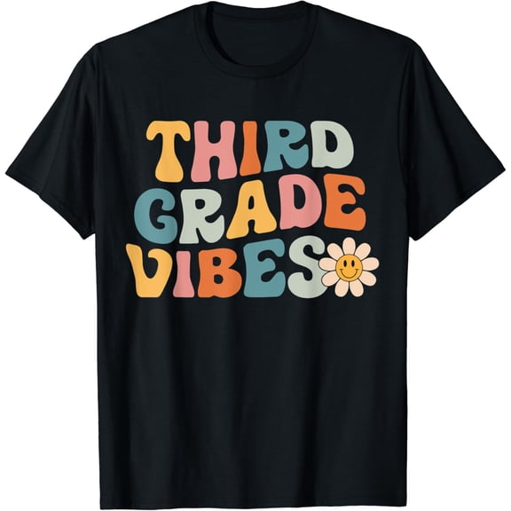 Third Grade Vibes - 3rd Grade Team Retro 1st Day of School T-Shirt