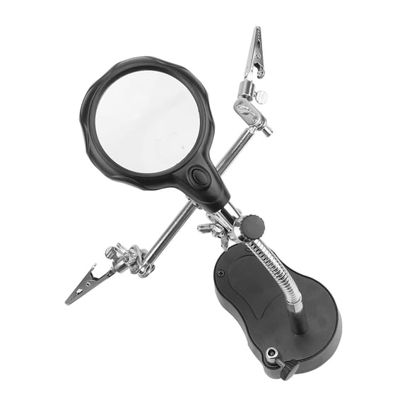 Third Hand Helping Desktop Soldering Holder Magnifier LED Lighting Soldering Stand Welding Equipment Auxiliary Tool Repair Tool