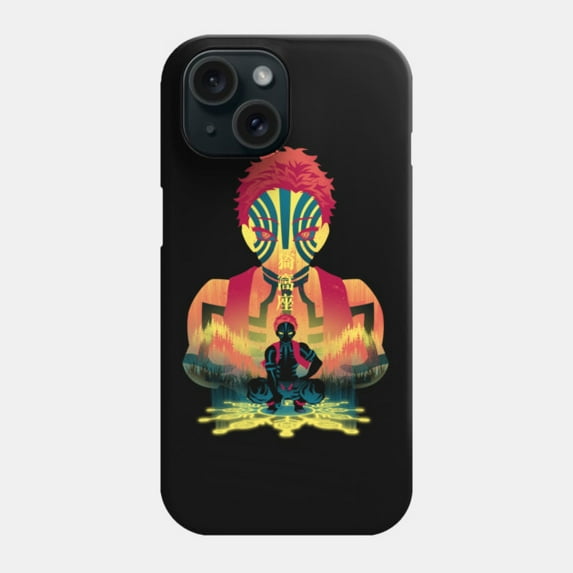 Third Highers Ranking Akaza Anime Retro Protective Cover for iPhone 11–17 Pro Max