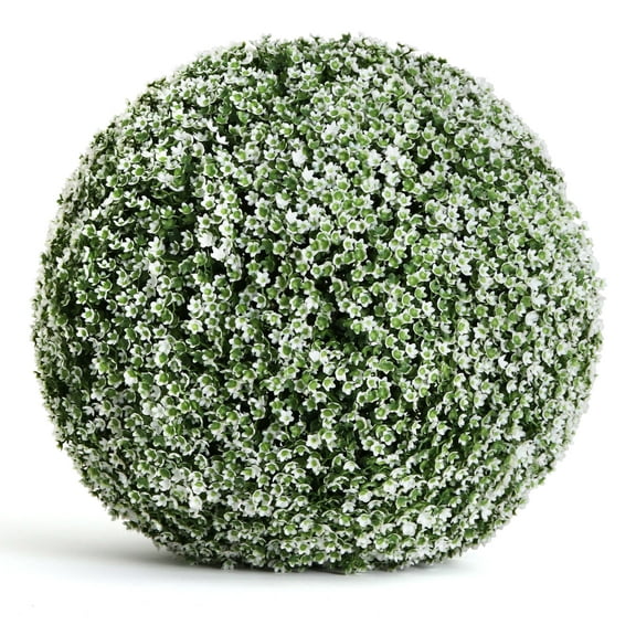 3rd Street Inn 15"Artificial Large Baby's Breath Topiary Ball - 1 Pack