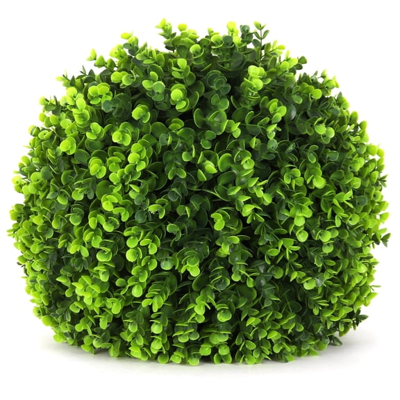 3rd Street Inn 15" Artificial Large Wintergreen Topiary Ball - 8 Pack