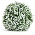 thumbnail image 1 of 3rd Street Inn 7" Artificial Small Baby's Breath Topiary Ball - 8 Pack, 1 of 4