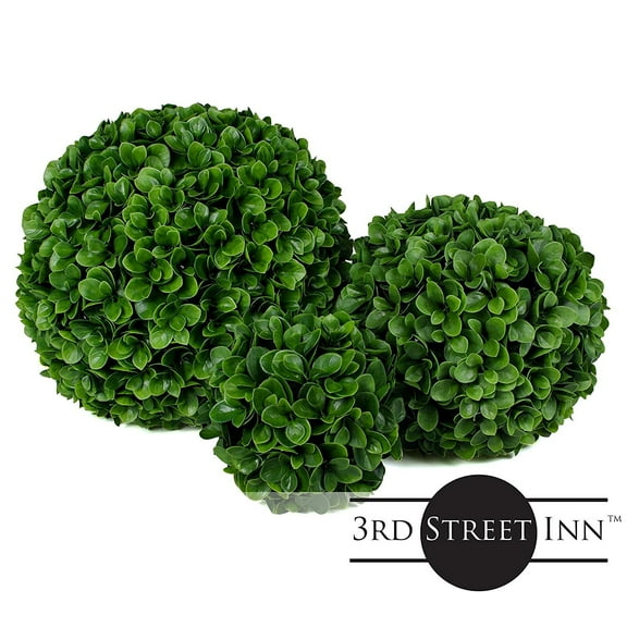 3rd Street Inn 7", 11", 15" Artificial Jasper Topiary Balls - Assortment