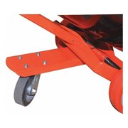 Third Wheel,6" Overall Width,Orange 240210