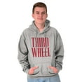 thumbnail image 1 of Third Wheel Funny Sarcastic Dating Unisex Plus Fleece Graphic Hoodie Brisco Brands 3X, 1 of 5