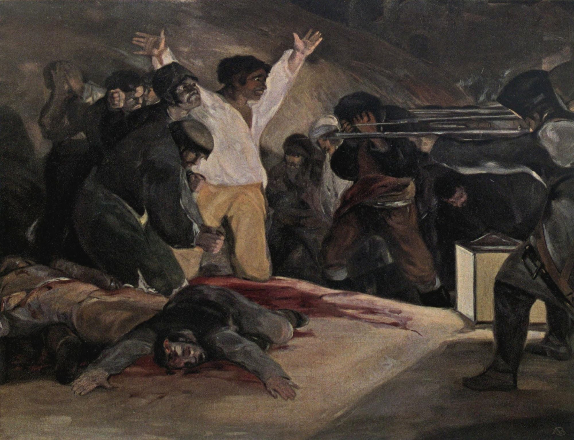 Third of May 1808 Die Kunst 1908 Canvas Art - Francisco Goya (18 x 24)