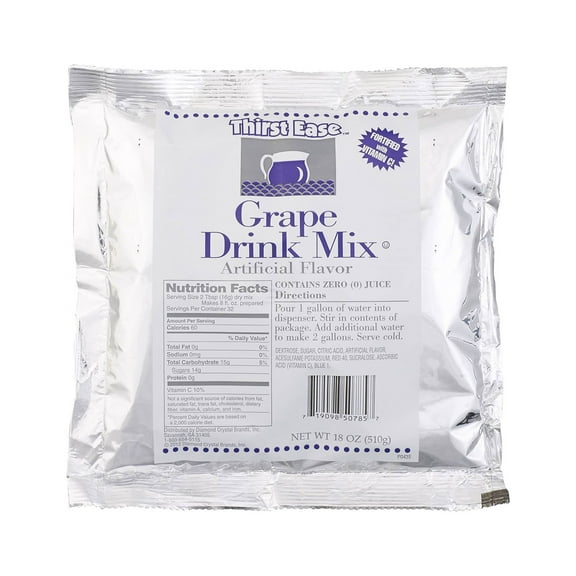 Thirst Ease Grape Drink Mix, 18 Ounce -- 12 per case.