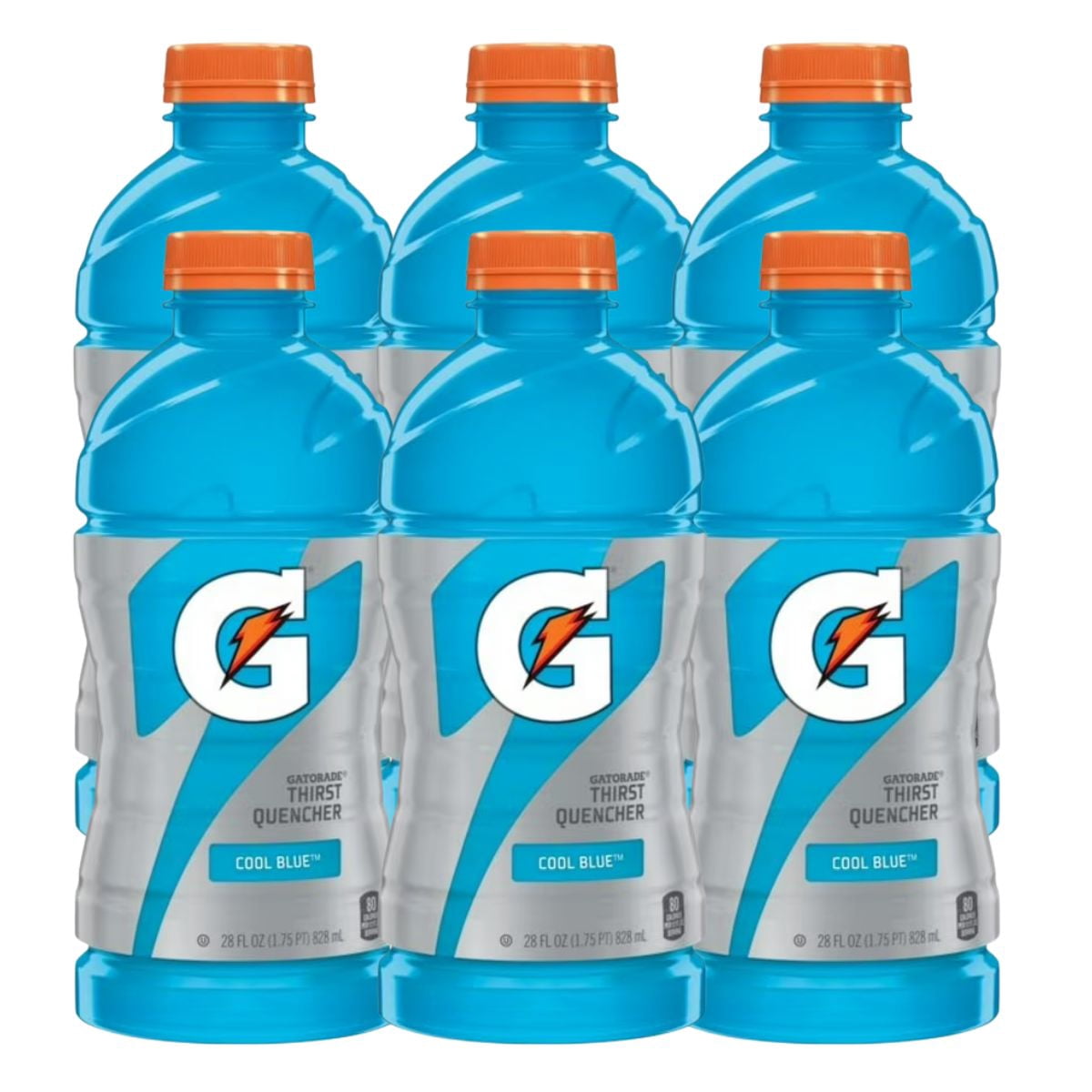 Thirst Quencher for Gatorade Cool Blue Thirst Quencher, 28 Fl Oz (Pack of 6)