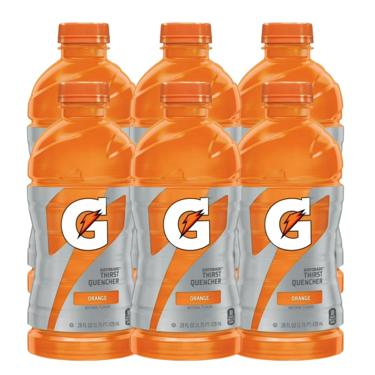 Thirst Quencher for Gatorade Orange Thirst Quencher, 28 Fl Oz (Pack of 6)