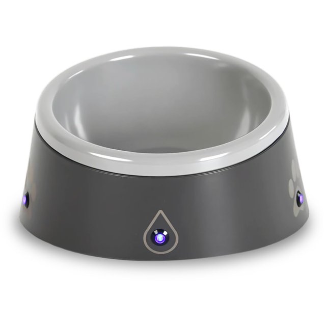 ThirstAlert 16 oz dog/cat AIF4 water bowl, LED lights blink when water