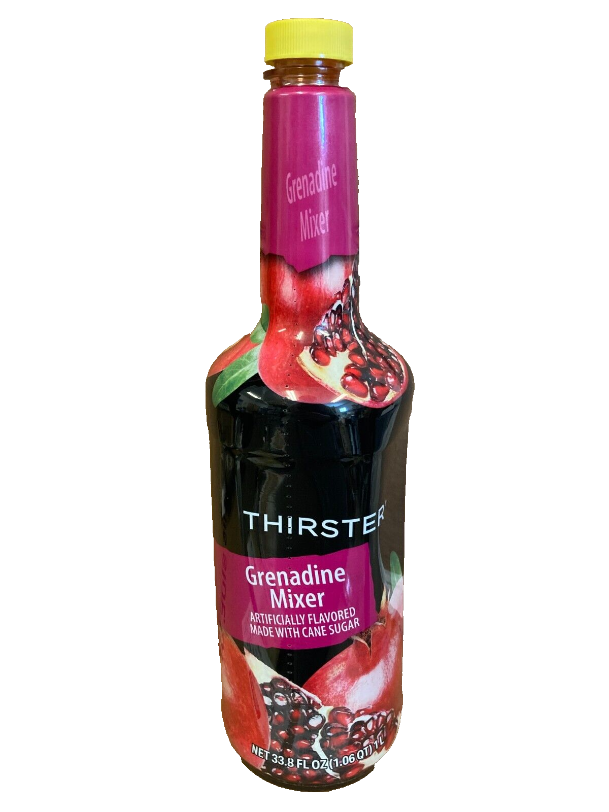 Thirster Grenadine Mixer Artificially Flavored Made With Cane Sugar 33.