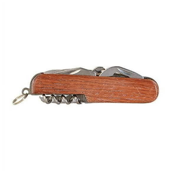Thirsty Rhino Util, Rosewood Utility Pocket Knife, 7-in-1 Multi-Function Multi-Tool, Rosewood (Set of 4)