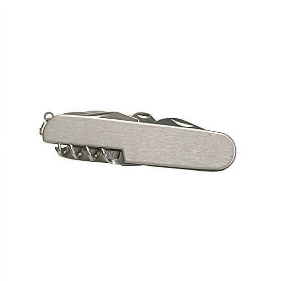 Thirsty Rhino Util, Stainless Steel Utility Pocket Knife, 7-in-1 Multi-Function Multi-Tool, Silver (Set of 2)
