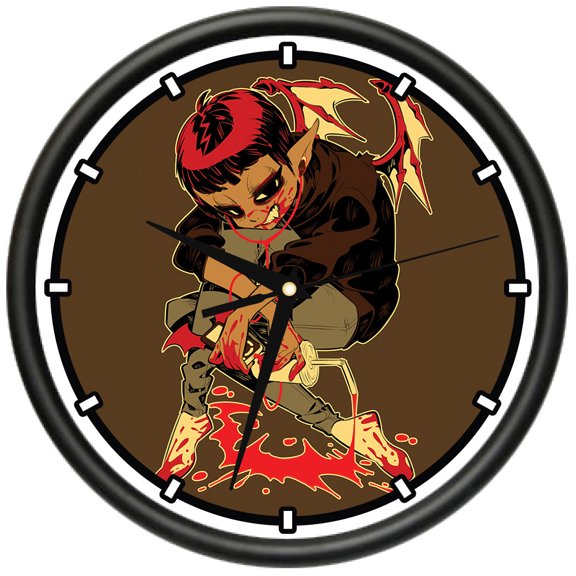 Thirsty Vampire  Design Wall Clock | Precision Quartz Movement | Décor For School Class Office Bedroom Decoration