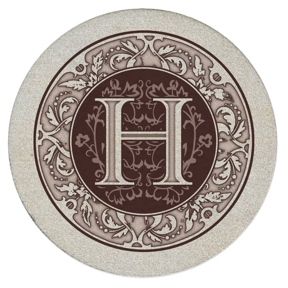 Thirstystone 4 Pack Monogram Letter H Natural Sandstone Coasters