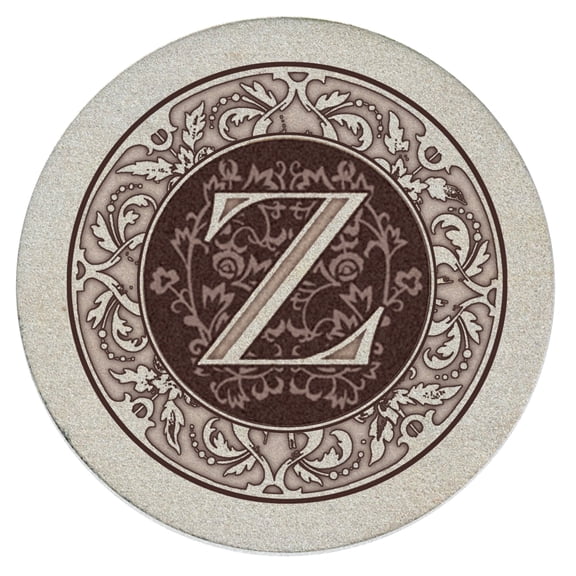 Thirstystone Monogram Letter Z Natural Sandstone Coaster 4-Pack