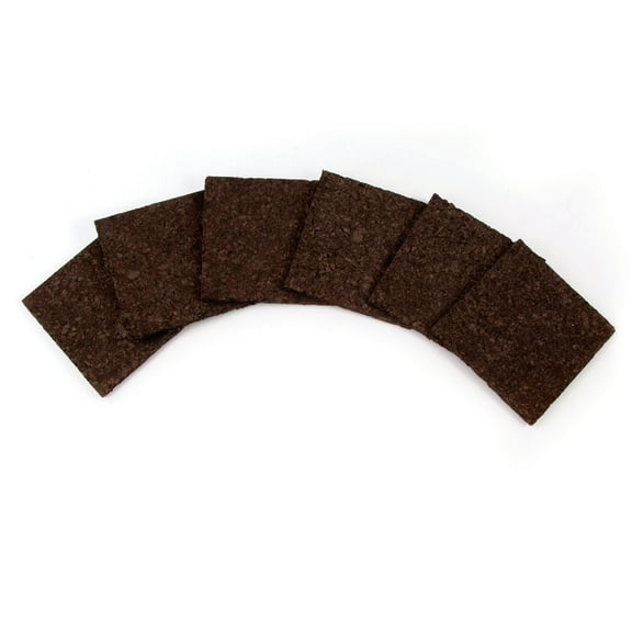 Thirstystone 6-Pack Thick Dark Brown Absorbent Cork Coasters