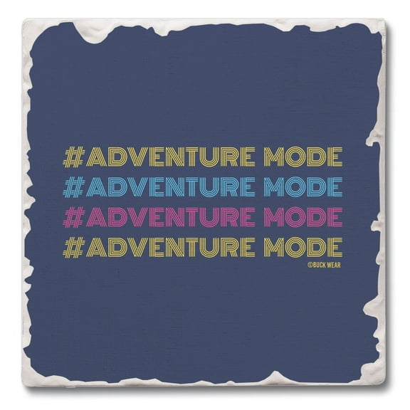 Thirstystone "Adventure Mode" Single Tumbled Tile Stone Coaster