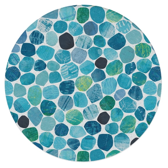 Thirstystone Bali Pebbles Single Round Natural Sandstone Coaster Create Your Own Set