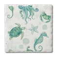 thumbnail image 1 of Thirstystone Beach Sea Life Single Tumbled Tile Coaster Create Your Own Set, 1 of 7