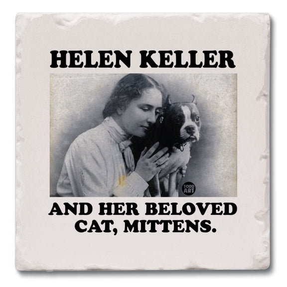 Thirstystone Beloved Cat Mittens Single Tumbled Tile Coaster Create Your Own Set