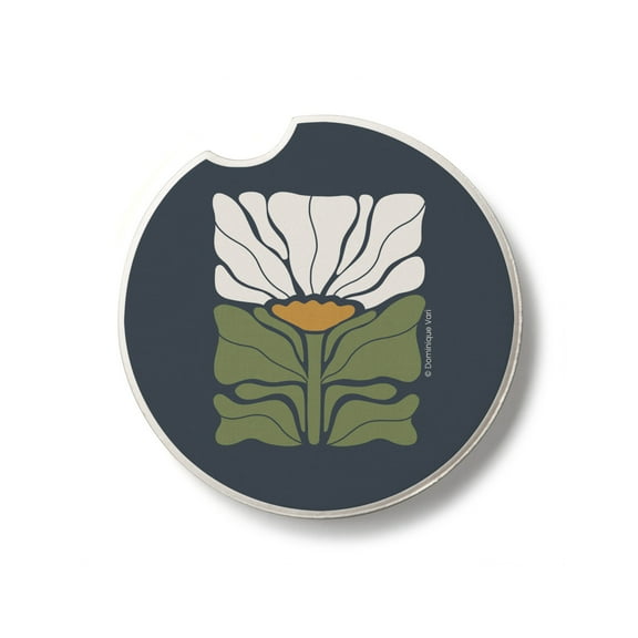 Thirstystone "Bohemian Floral" Single Absorbent Stone Car Coaster