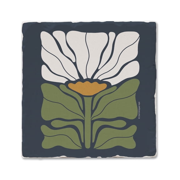 Thirstystone Bohemian Floral Single Tumbled Tile Stone Coaster Create Your Own Set