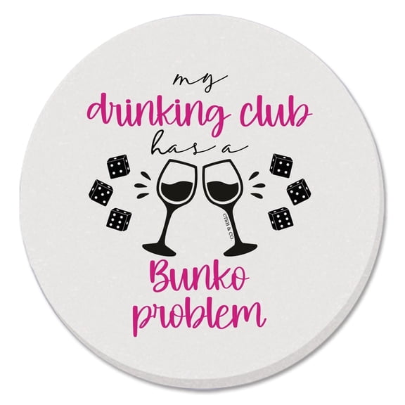 Thirstystone Bunko Problem Single Absorbent Stone Coaster Create Your Own Set