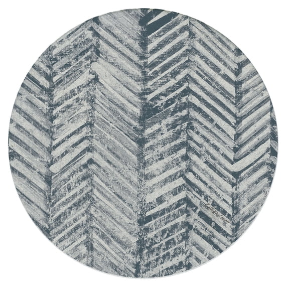 Thirstystone Chevron Single Round Natural Sandstone Coaster Create Your Own Set
