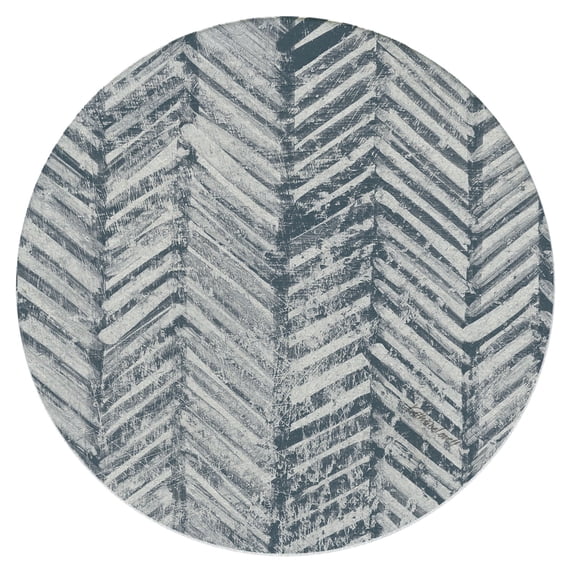 Thirstystone Chevron Single Round Sandstone Coaster Create Your Own Set