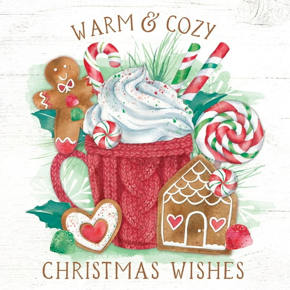 Thirstystone "Christmas Wishes" Single Tumbled Tile Stone Coaster