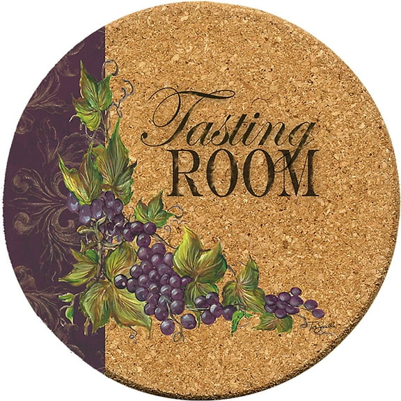 Thirstystone Cork Drink Coasters Set, Tasting Room
