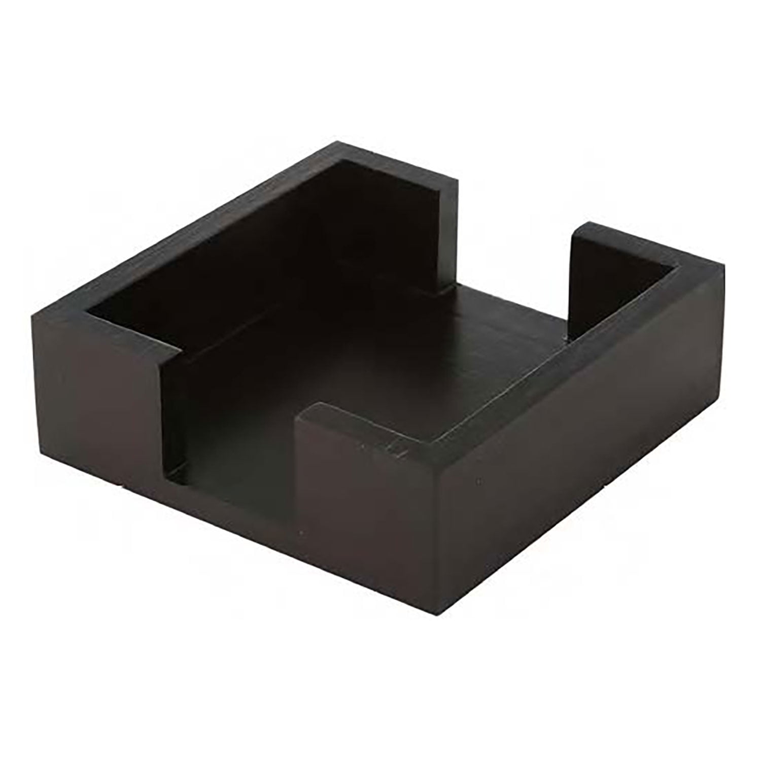 Dark Walnut Pine Wood Square Coaster Holder