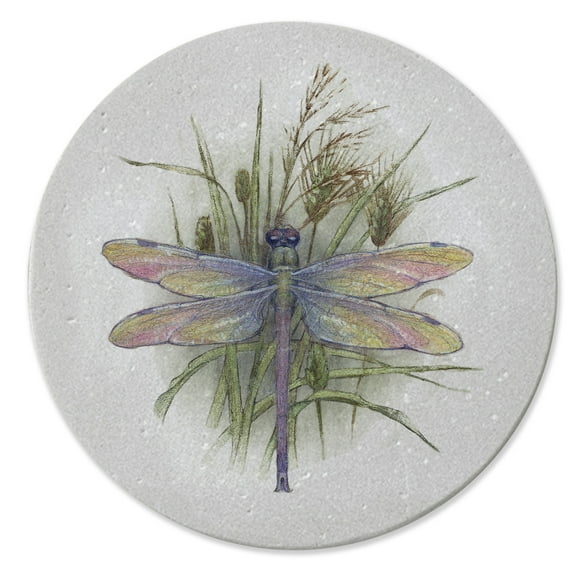 Thirstystone "Dragonfly" 4-Pack Natural Sandstone Coasters