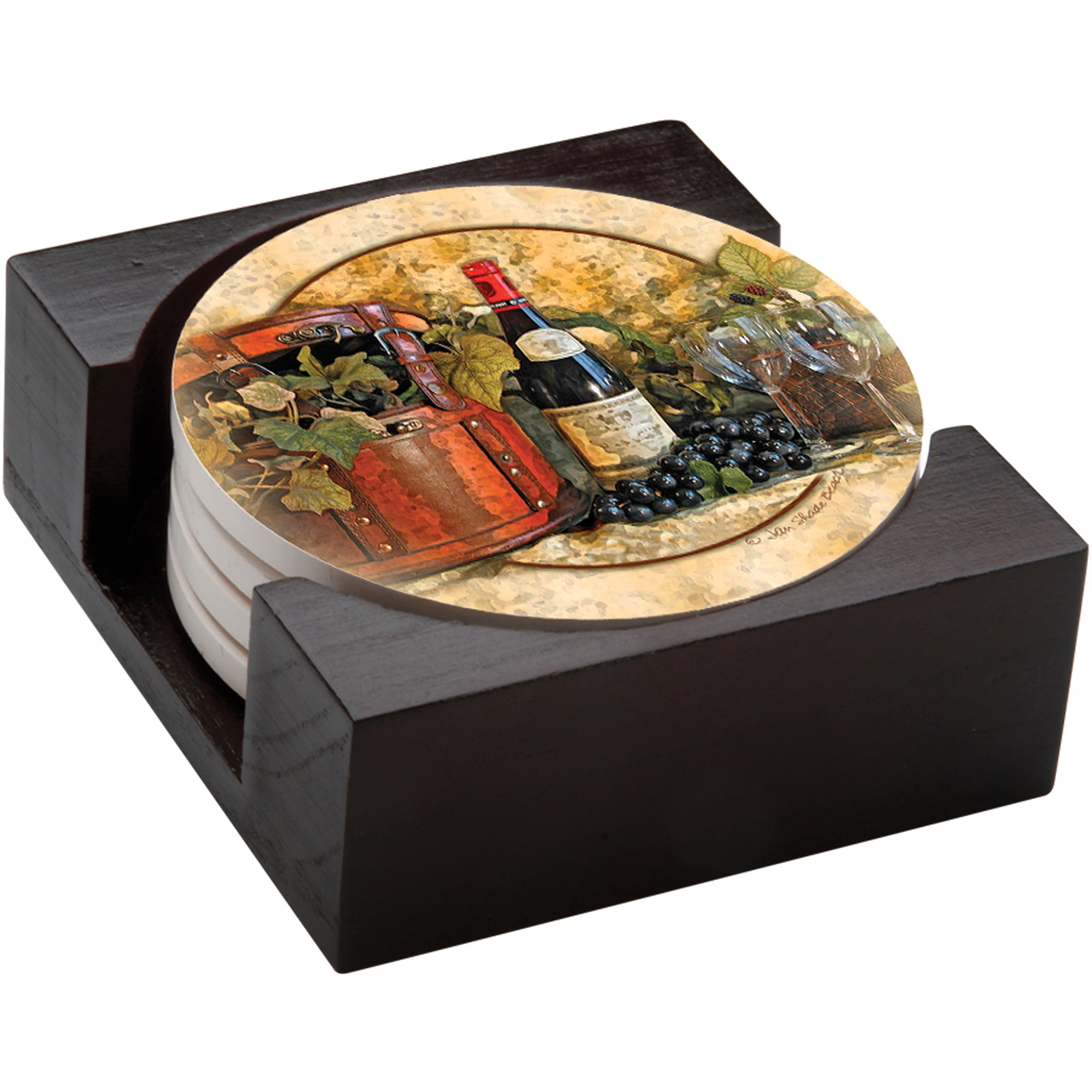 Thirstystone Drink Coasters Gift Set, Wine Picnic, HA42