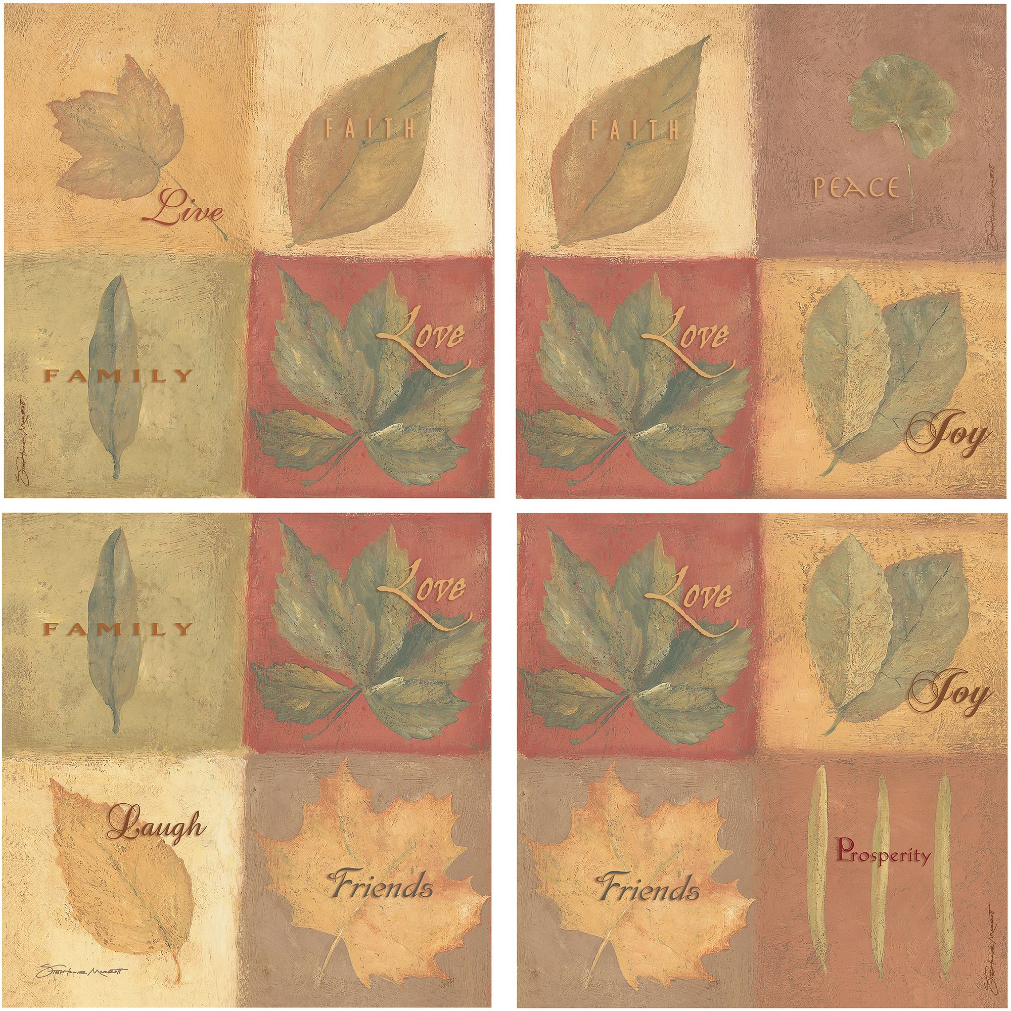 Thirstystone Drink Coasters Series, Leaves Family & Friends