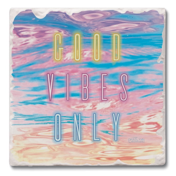 Thirstystone Electro-Vibes Single Tumbled Tile Stone Coaster Create Your Own Set