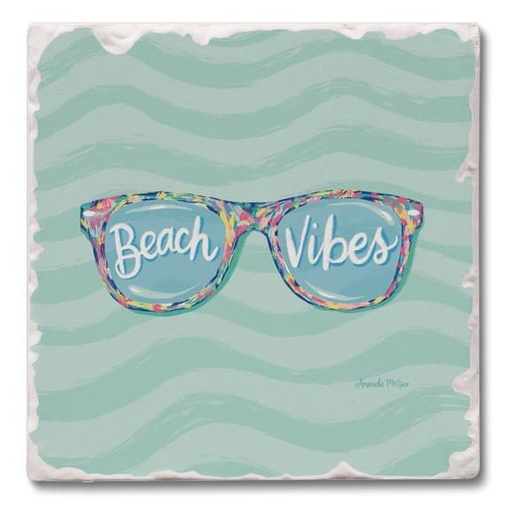 Thirstystone Endless Sunshine Single Tumbled Tile Stone Coaster Create Your Own Set