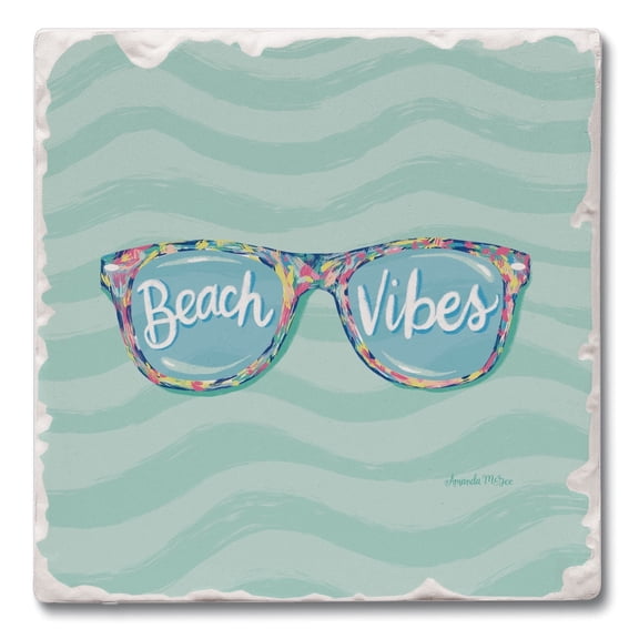 Thirstystone Endless Sunshine Single Tumbled Tile Stone Coaster Create Your Own Set