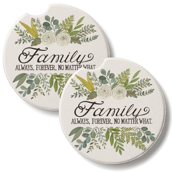 Thirstystone Family Always 2 Pack Absorbent Car Coasters