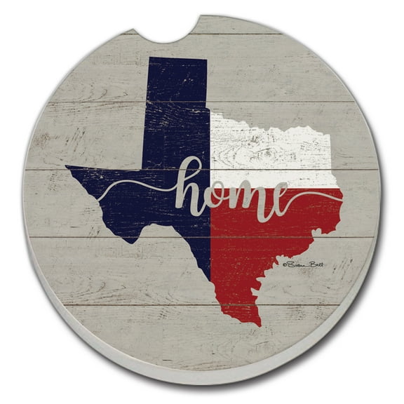 Thirstystone "Flag Home Texas" Single Stone Car Coaster