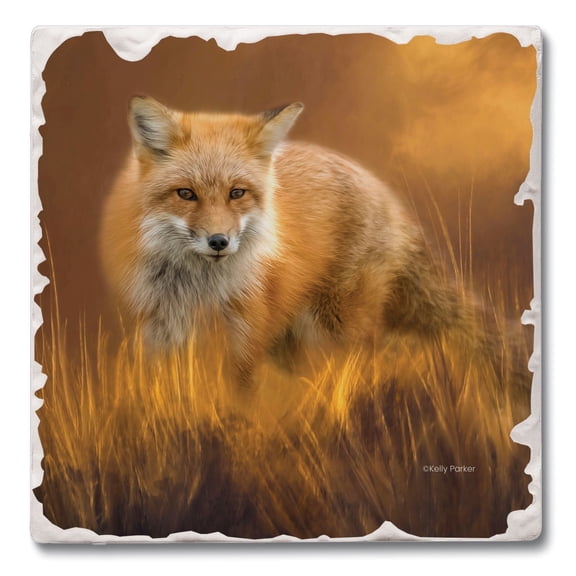 Thirstystone Fox Single Tumbled Tile Stone Coaster Create Your Own Set