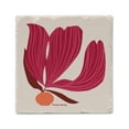 thumbnail image 1 of Thirstystone "Garnet Flower" Single Tumbled Tile Stone Coaster, 1 of 7